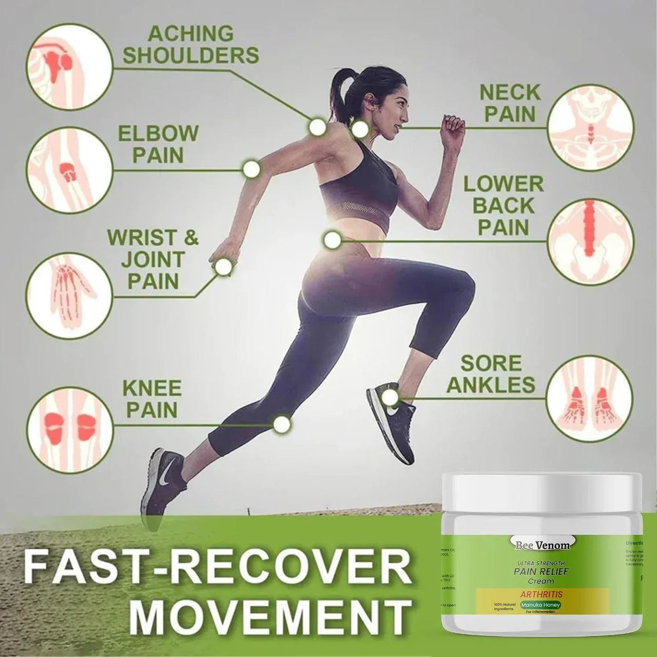 Bee Venom Ultra Strength Pain Relief Cream | Free Delivery