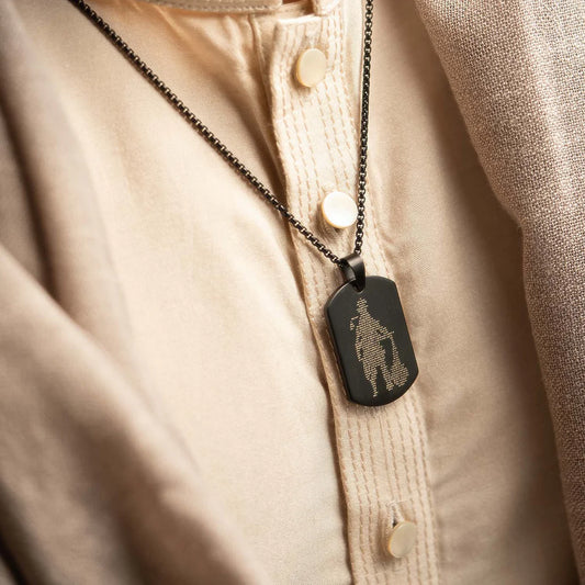 Black Hanuman Chalisha Pendant with Chain (रू.1499)