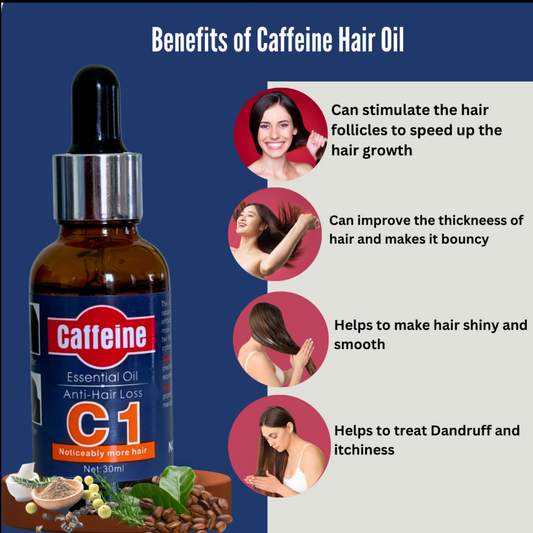 Caffeine Essential Anti Hair Loss Oil- Best for Hair