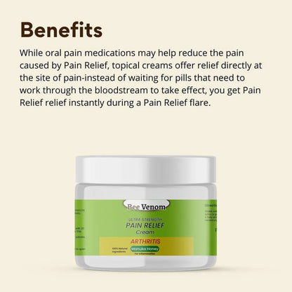 Bee Venom Ultra Strength Pain Relief Cream | Free Delivery