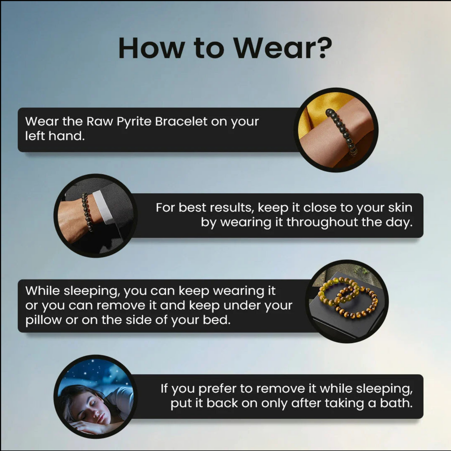 Pure Raw Pyrite Bracelet - Attracts Wealth | Boosts Confidence | Improves Stamina | Energized